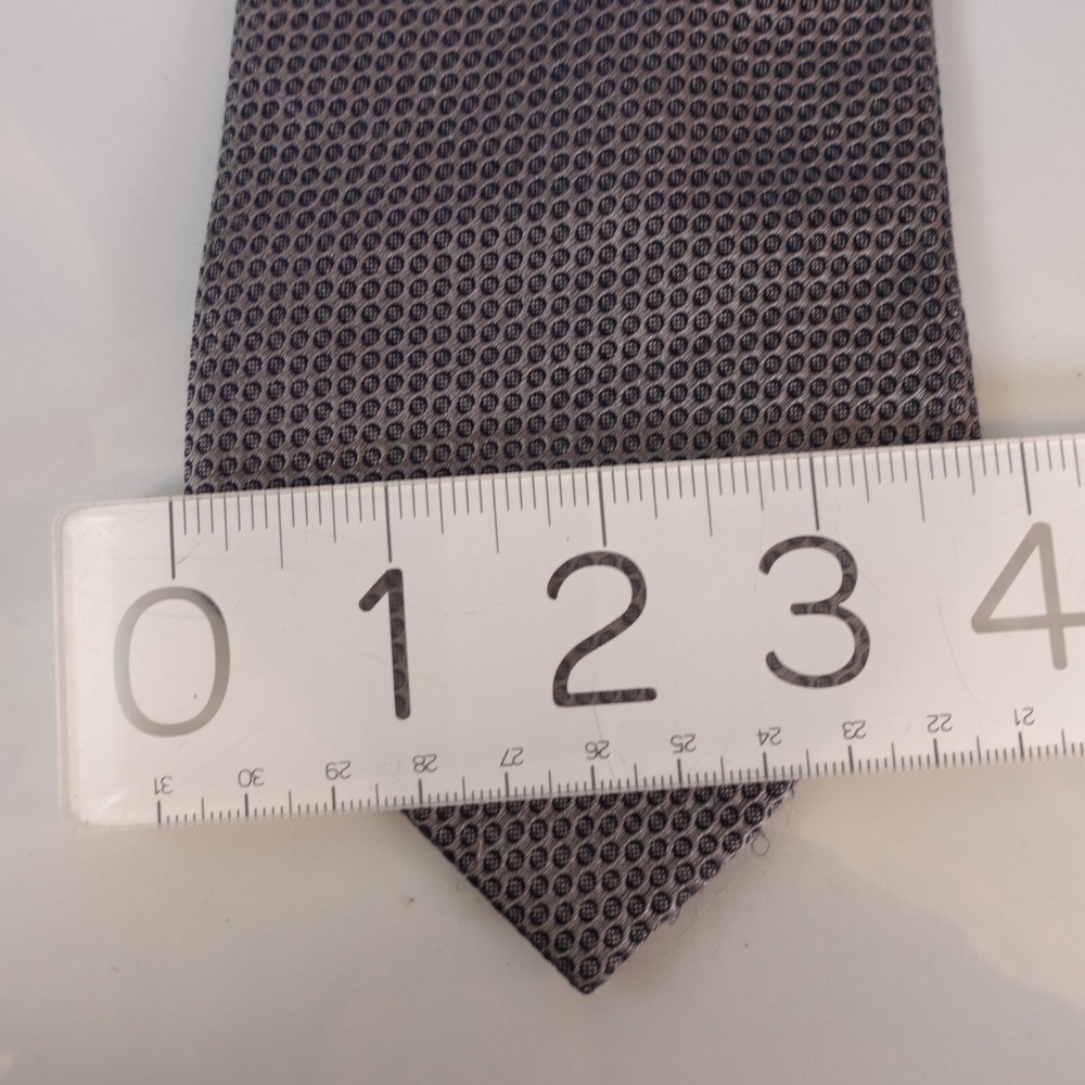 Gucci Neck Tie Mens Blue Silk Grenadine Luxury Wedding Basic Simple Modern Italy - Picture 7 of 12